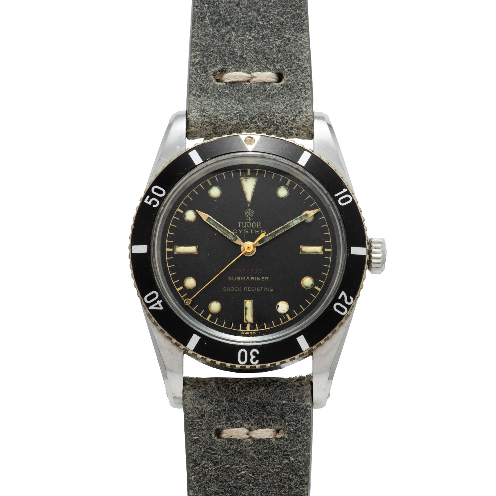 Tudor Submariner Gilt 'Red Depth Rating' Manual-Wind