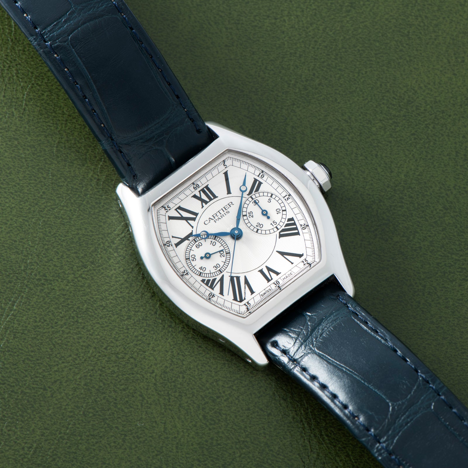 Cartier Tortue Monopoussoir Chronograph CPCP