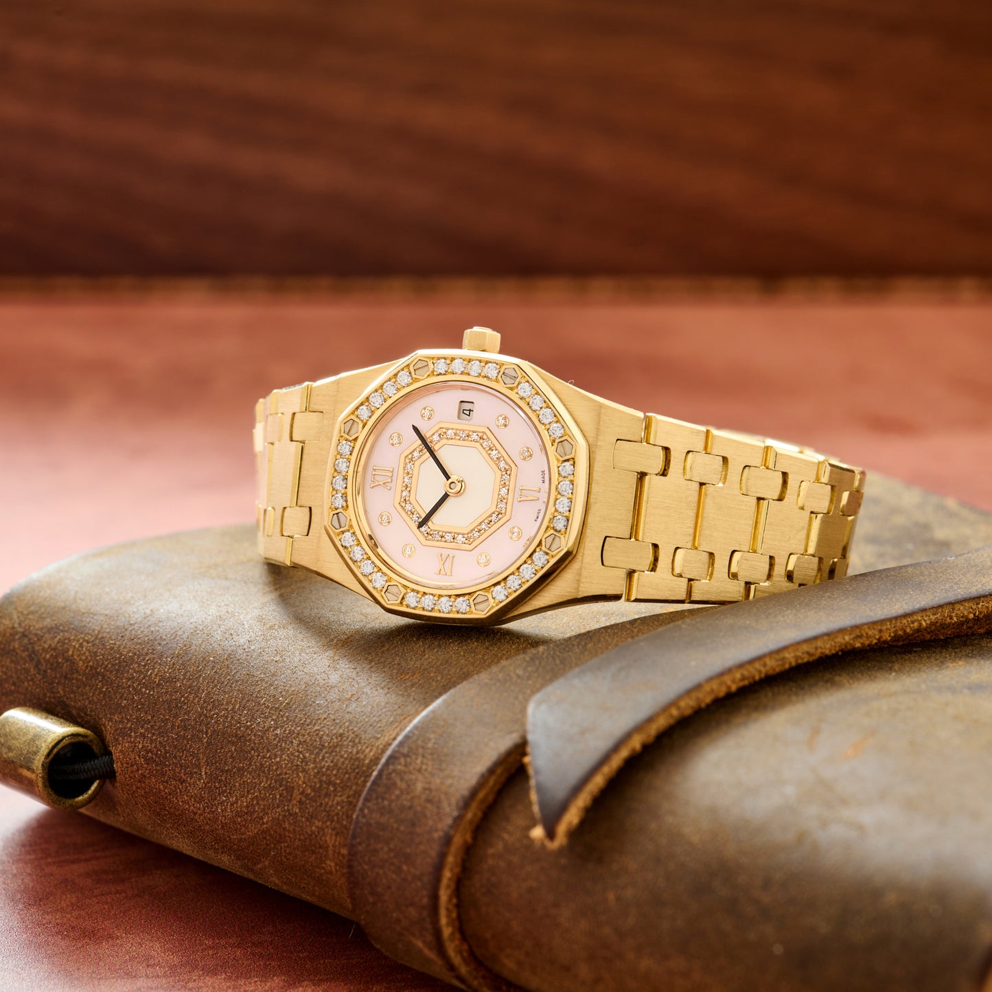 Audemars Piguet Royal Oak 'Pink MOP' Ladies Diamonds