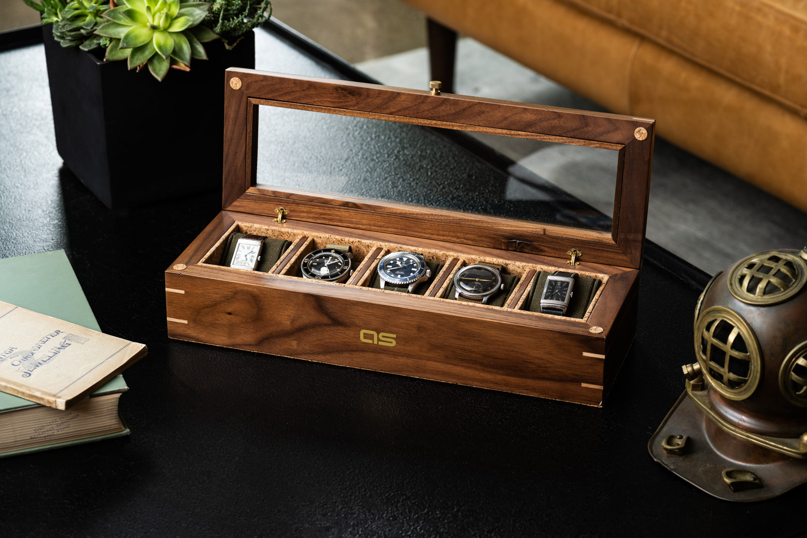 WOLF X Analog:Shift Flatiron II 5-Piece Watch Box